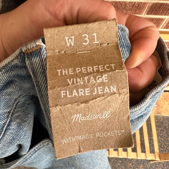 Madewell NWT perfect vintage flare jeans Size 31 - Picture 4 of 10